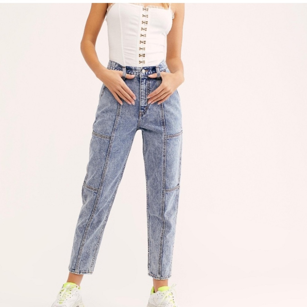 Levi's Women's Blue Utility Mom Jeans